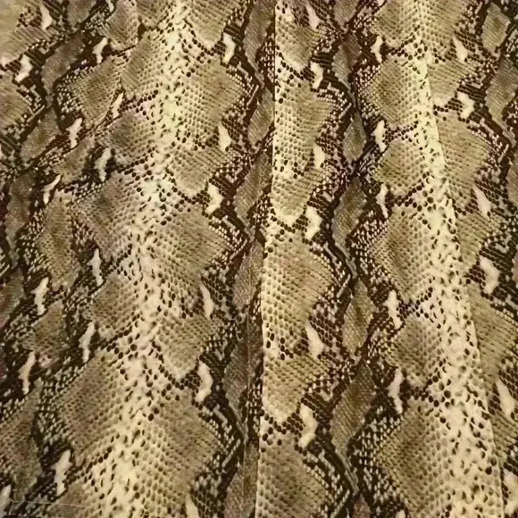 THE PANTS STORE Faux Leather Snake Skin mini skirt size large sorority - Picture 4 of 4